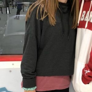 Grey Crop Sweatshirt